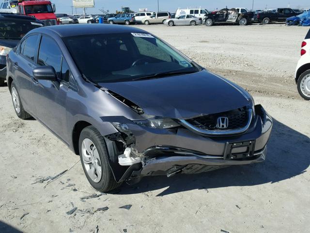 19XFB2F56FE084831 - 2015 HONDA CIVIC LX GRAY photo 1