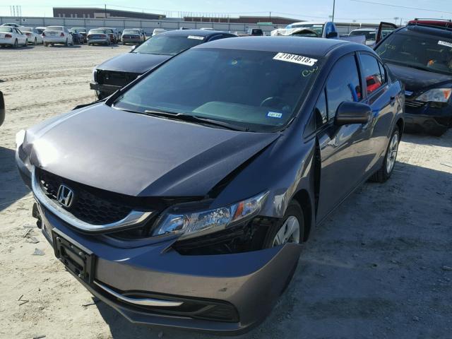 19XFB2F56FE084831 - 2015 HONDA CIVIC LX GRAY photo 2