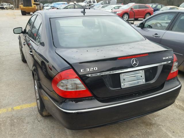 WDBUF22X08B241187 - 2008 MERCEDES-BENZ E 320 CDI BLACK photo 3