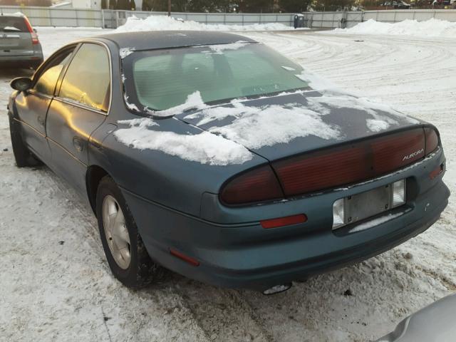 1G3GR62C2V4114600 - 1997 OLDSMOBILE AURORA GREEN photo 3