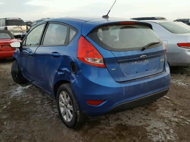 3FADP4EJ7BM171159 - 2011 FORD FIESTA SE BLUE photo 3