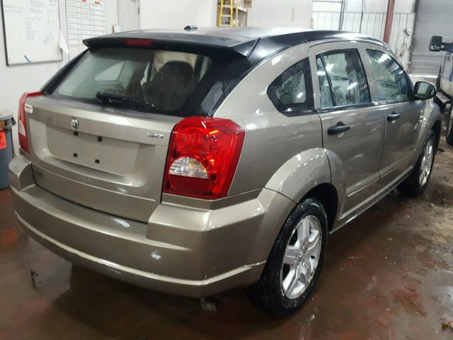 1B3HB48B07D376261 - 2007 DODGE CALIBER SX GOLD photo 4