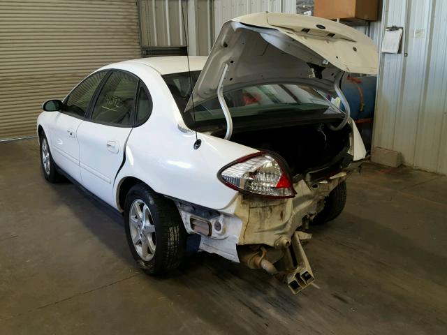 1FAFP56U57A204624 - 2007 FORD TAURUS SEL WHITE photo 3