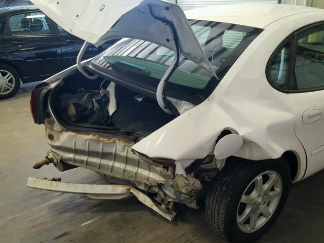 1FAFP56U57A204624 - 2007 FORD TAURUS SEL WHITE photo 9