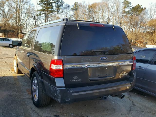 1FMJK1KT5HEA65741 - 2017 FORD EXPEDITION GRAY photo 3