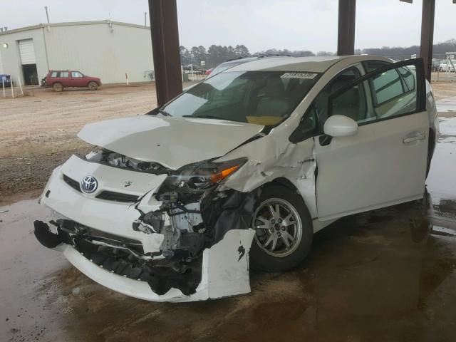 JTDKN3DU0A0235007 - 2010 TOYOTA PRIUS WHITE photo 2