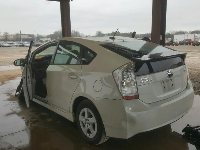 JTDKN3DU0A0235007 - 2010 TOYOTA PRIUS WHITE photo 3