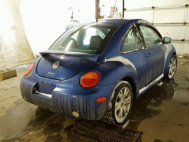 3VWCD21C53M434676 - 2003 VOLKSWAGEN NEW BEETLE BLUE photo 4