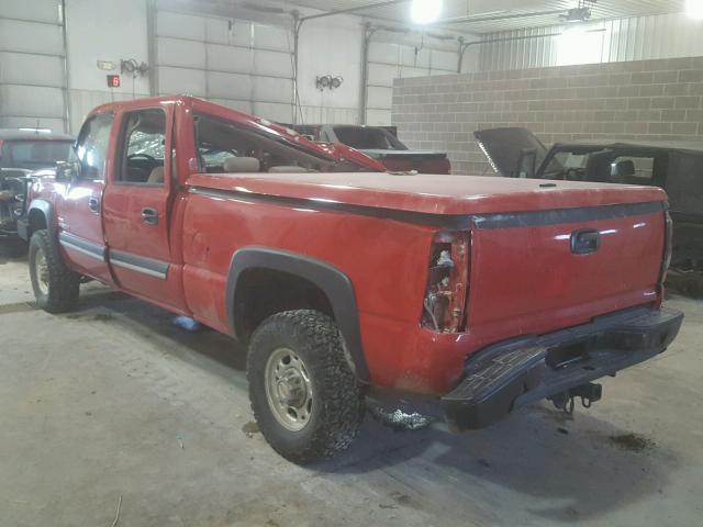 1GCHK23245F873678 - 2005 CHEVROLET SILVERADO RED photo 3