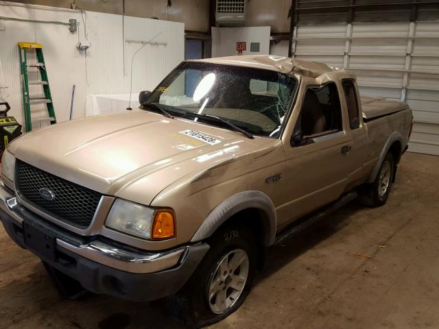 1FTZR45E02PA95386 - 2002 FORD RANGER SUP GOLD photo 2