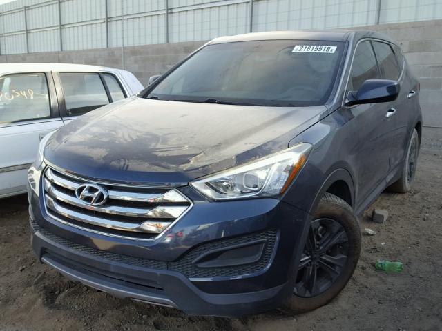 5XYZT3LB8DG033759 - 2013 HYUNDAI SANTA FE S BLUE photo 2