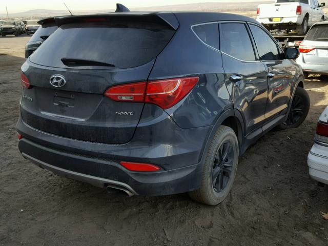 5XYZT3LB8DG033759 - 2013 HYUNDAI SANTA FE S BLUE photo 4