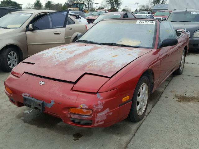 JN3MS37A1PW203895 - 1993 NISSAN 240SX SE RED photo 2