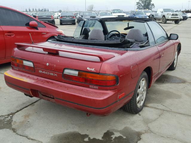 JN3MS37A1PW203895 - 1993 NISSAN 240SX SE RED photo 4