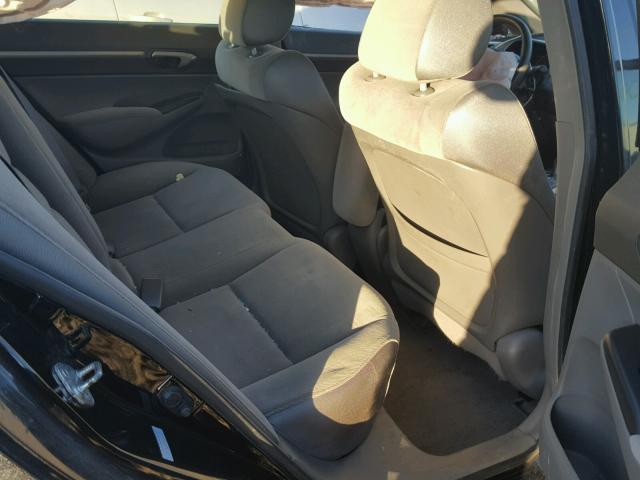 1HGFA16848L053998 - 2008 HONDA CIVIC EX BLACK photo 6