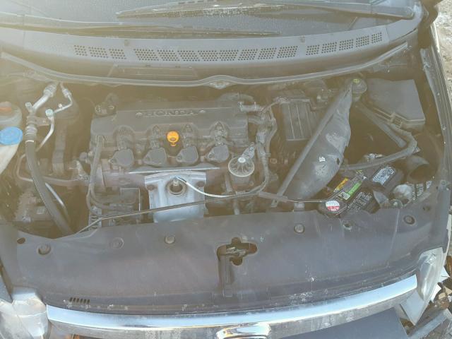 1HGFA16848L053998 - 2008 HONDA CIVIC EX BLACK photo 7