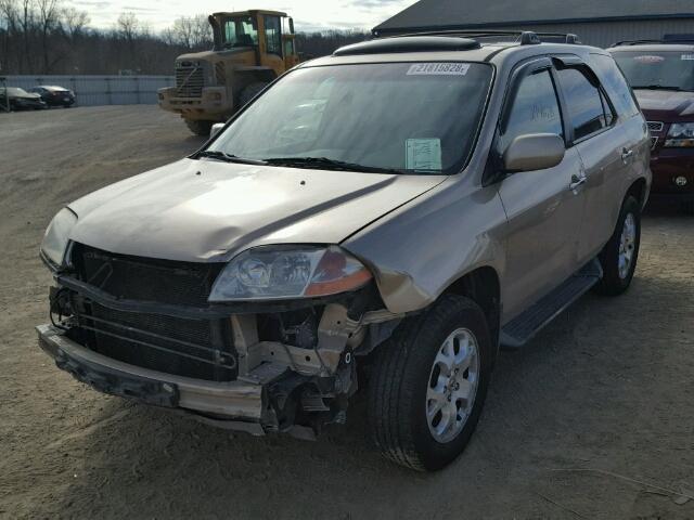 2HNYD18661H501648 - 2001 ACURA MDX TOURIN BEIGE photo 2