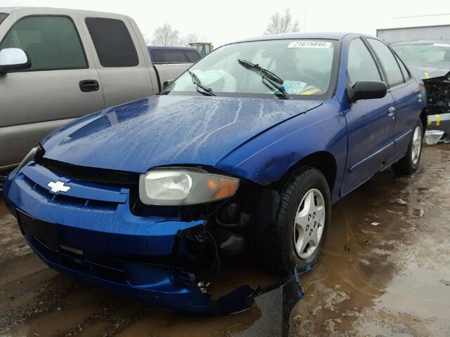 1G1JC52F637180552 - 2003 CHEVROLET CAVALIER BLUE photo 2