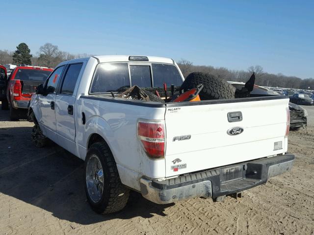 1FTFW1EF4CFA22242 - 2012 FORD F150 SUPER WHITE photo 3