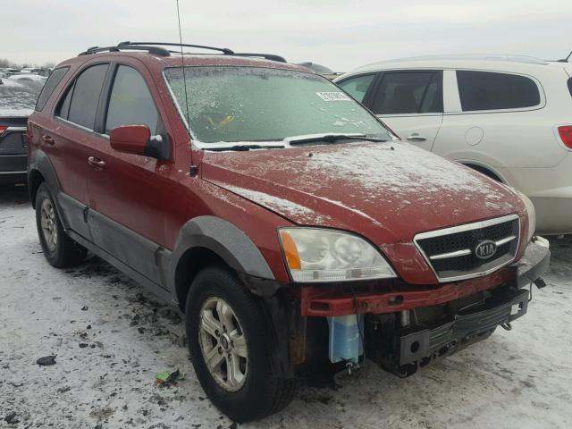 KNDJC733555432779 - 2005 KIA SORENTO EX MAROON photo 1