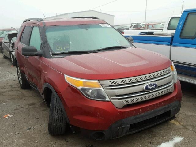 1FM5K8B8XDGB69162 - 2013 FORD EXPLORER RED photo 1