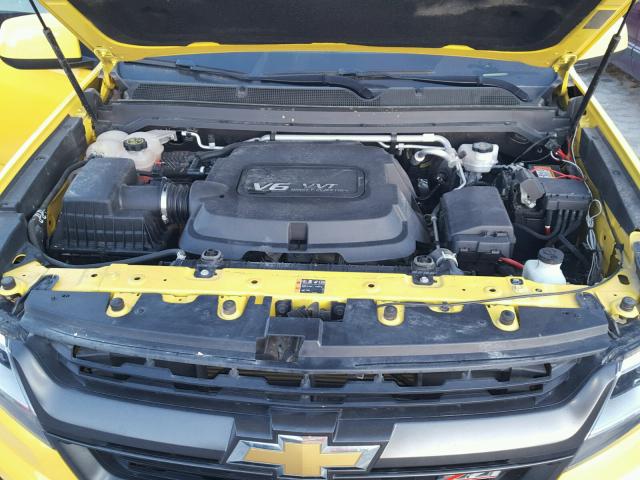 1GCGTCE38F1242368 - 2015 CHEVROLET COLORADO Z YELLOW photo 7