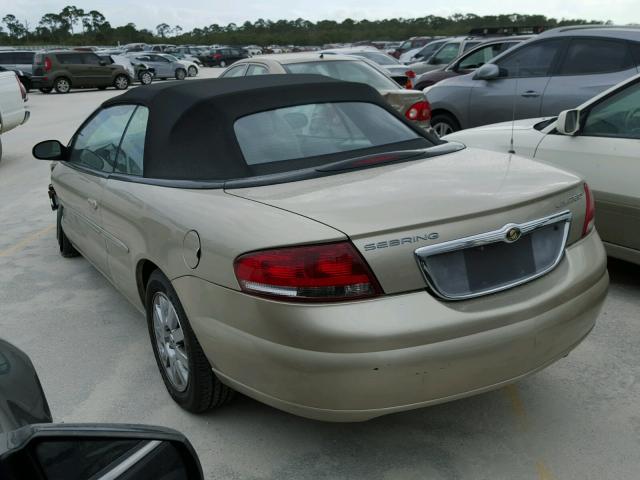 1C3EL65R36N211703 - 2006 CHRYSLER SEBRING LI BEIGE photo 3