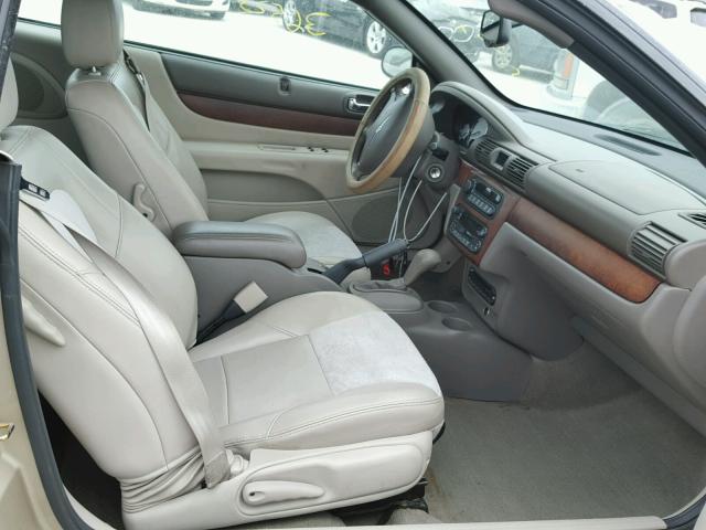 1C3EL65R36N211703 - 2006 CHRYSLER SEBRING LI BEIGE photo 5