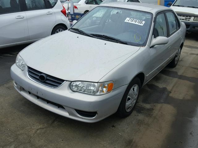 1NXBR12E52Z614160 - 2002 TOYOTA COROLLA CE GRAY photo 2