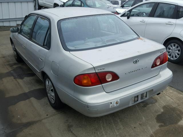 1NXBR12E52Z614160 - 2002 TOYOTA COROLLA CE GRAY photo 3