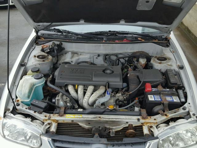 1NXBR12E52Z614160 - 2002 TOYOTA COROLLA CE GRAY photo 7