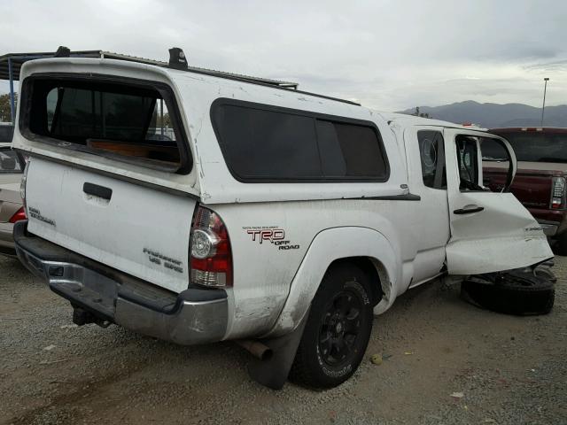 5TETU4GN6AZ678859 - 2010 TOYOTA TACOMA PRE WHITE photo 4