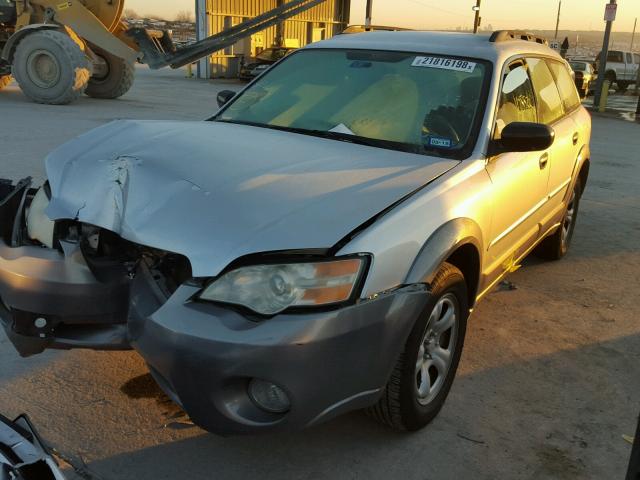 4S4BP61C277340554 - 2007 SUBARU LEGACY OUT SILVER photo 2