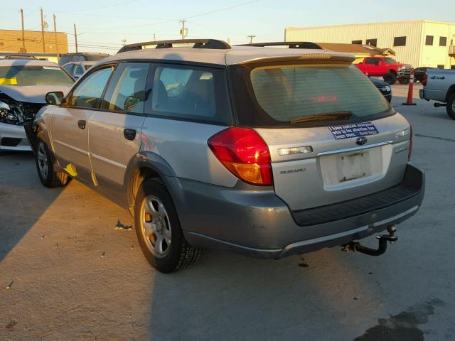 4S4BP61C277340554 - 2007 SUBARU LEGACY OUT SILVER photo 3