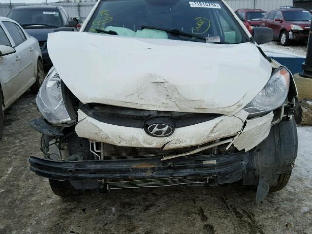 KM8JTCACXDU731390 - 2013 HYUNDAI TUCSON GL WHITE photo 7