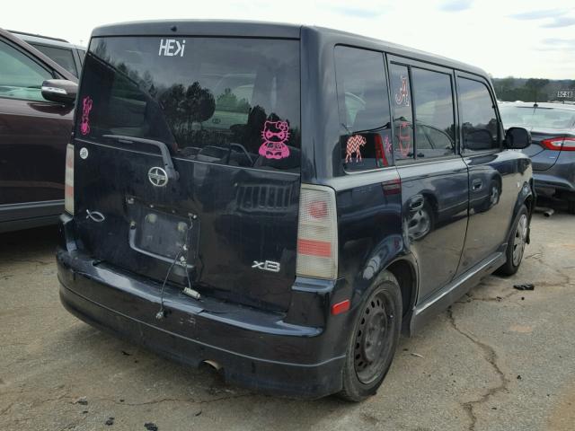 JTLKT324950204728 - 2005 TOYOTA SCION XB შავი ფოტო 4