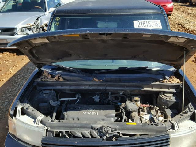 JTLKT324950204728 - 2005 TOYOTA SCION XB შავი ფოტო 7