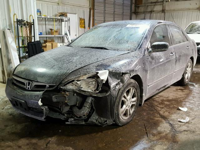 1HGCM56867A132780 - 2007 HONDA ACCORD EX CHARCOAL photo 2