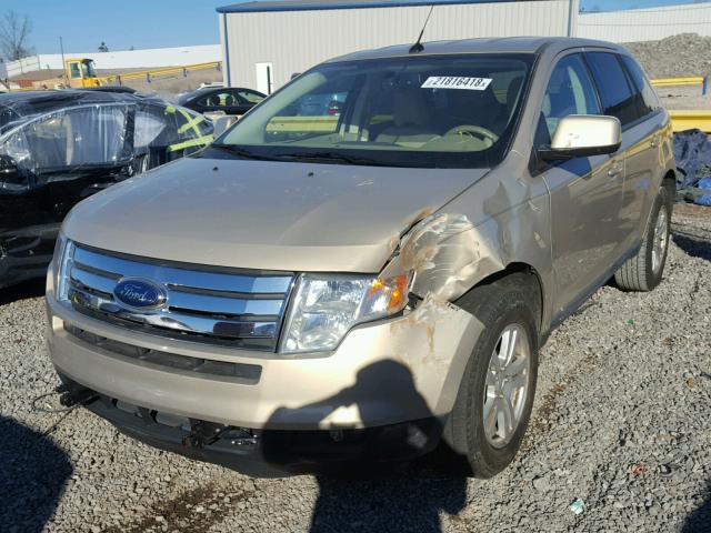 2FMDK38C97BA83430 - 2007 FORD EDGE SEL GOLD photo 2