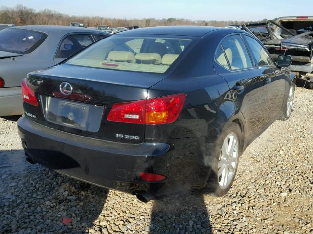 JTHBK262065016572 - 2006 LEXUS IS 250 BLACK photo 4