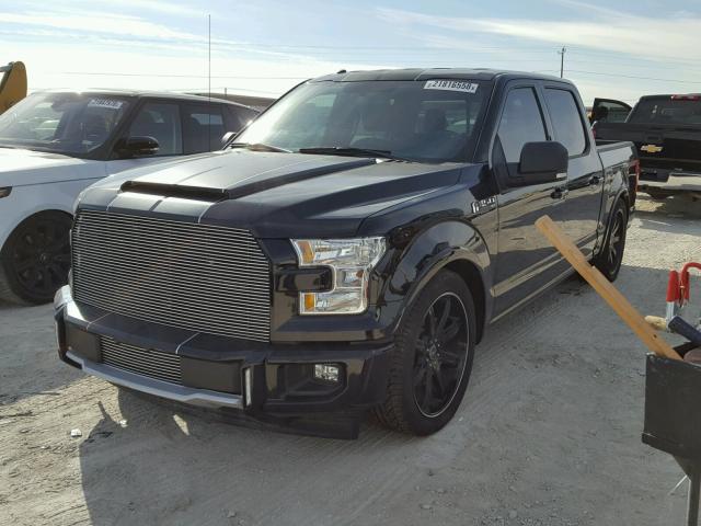 1FTEW1CP3HKC96215 - 2017 FORD F150 SUPER BLACK photo 2