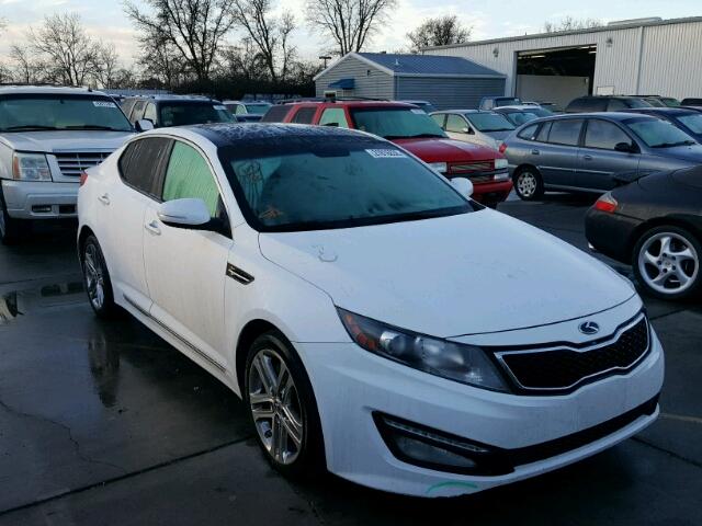 5XXGR4A6XDG146540 - 2013 KIA OPTIMA SX WHITE photo 1