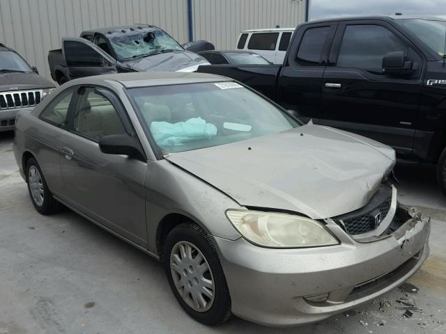 1HGEM21565L055768 - 2005 HONDA CIVIC LX BEIGE photo 1