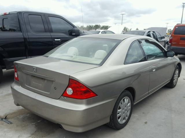 1HGEM21565L055768 - 2005 HONDA CIVIC LX BEIGE photo 4