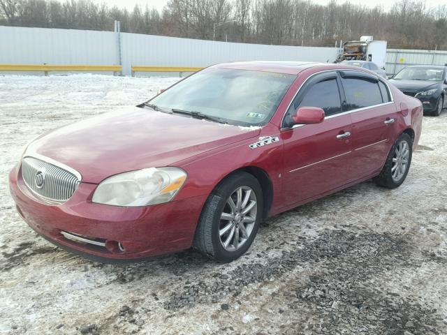 1G4HE57Y38U133445 - 2008 BUICK LUCERNE CX BURGUNDY photo 2