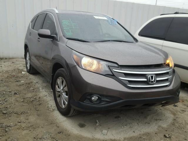 5J6RM3H76CL033662 - 2012 HONDA CR-V EXL GRAY photo 1