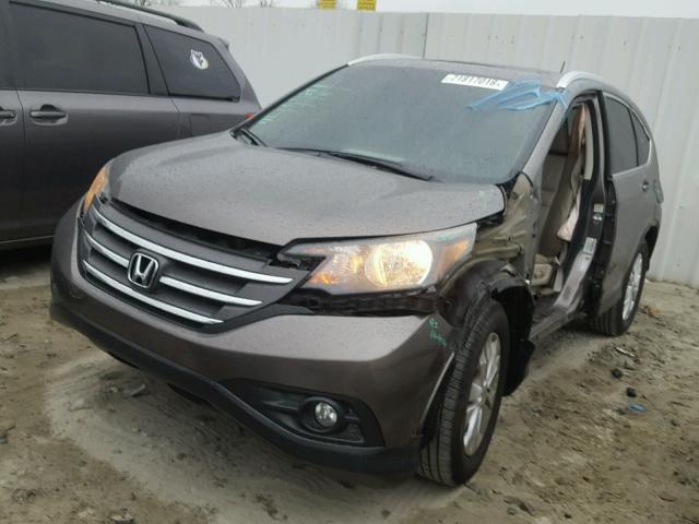 5J6RM3H76CL033662 - 2012 HONDA CR-V EXL GRAY photo 2