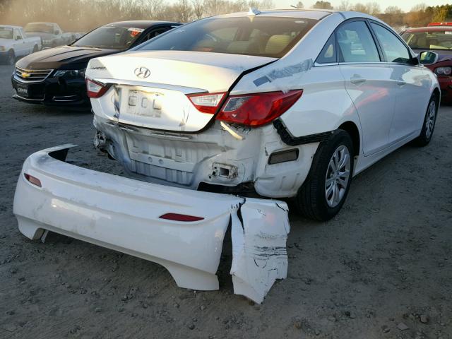 5NPEB4AC7CH348997 - 2012 HYUNDAI SONATA GLS WHITE photo 4