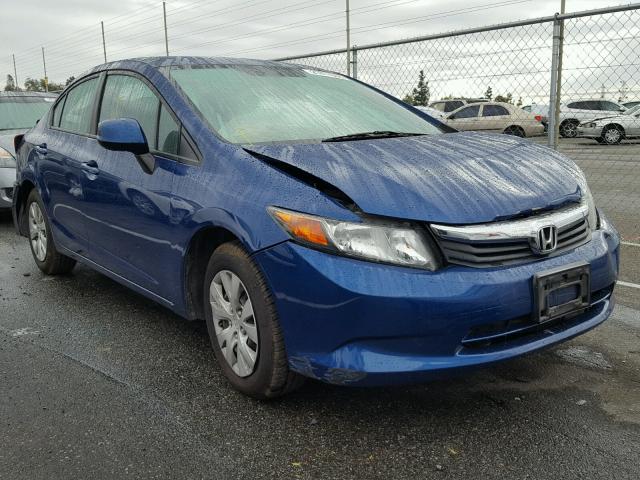 19XFB2F55CE342865 - 2012 HONDA CIVIC LX BLUE photo 1