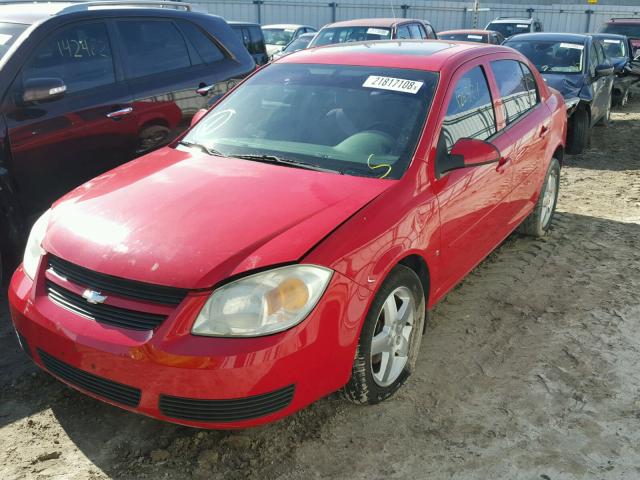 1G1AL55FX77143456 - 2007 CHEVROLET COBALT LT RED photo 2